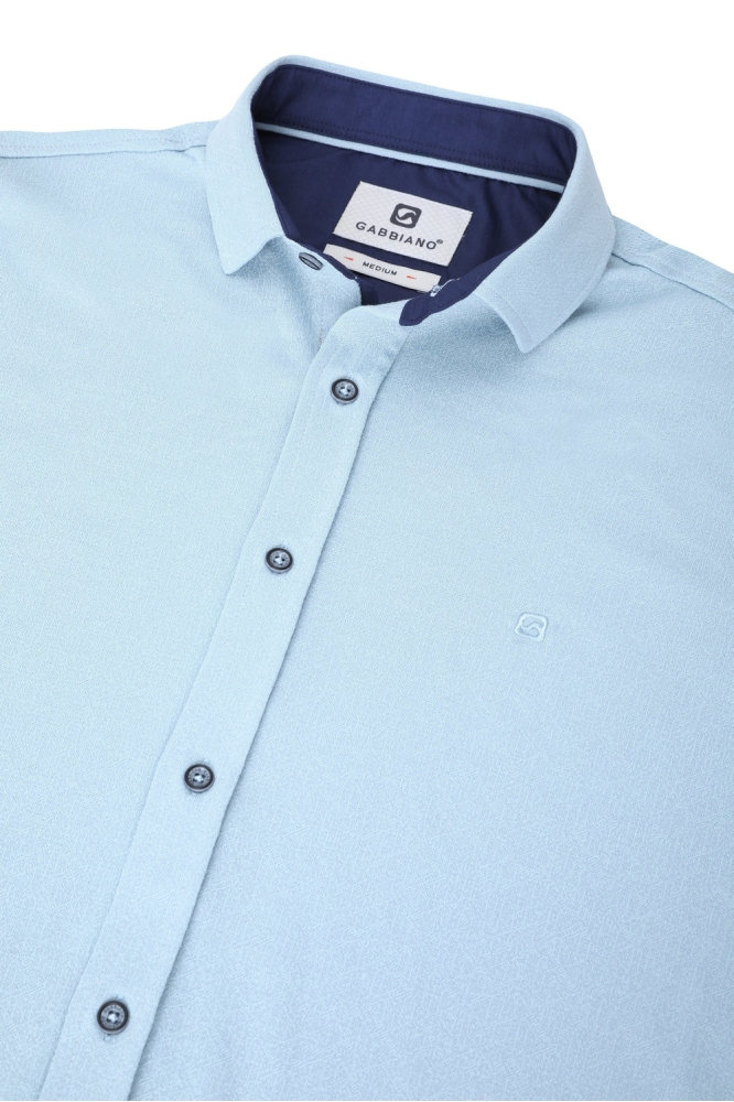 OVERHEMD MET STRUCTUUR 335532 4001 bright blue